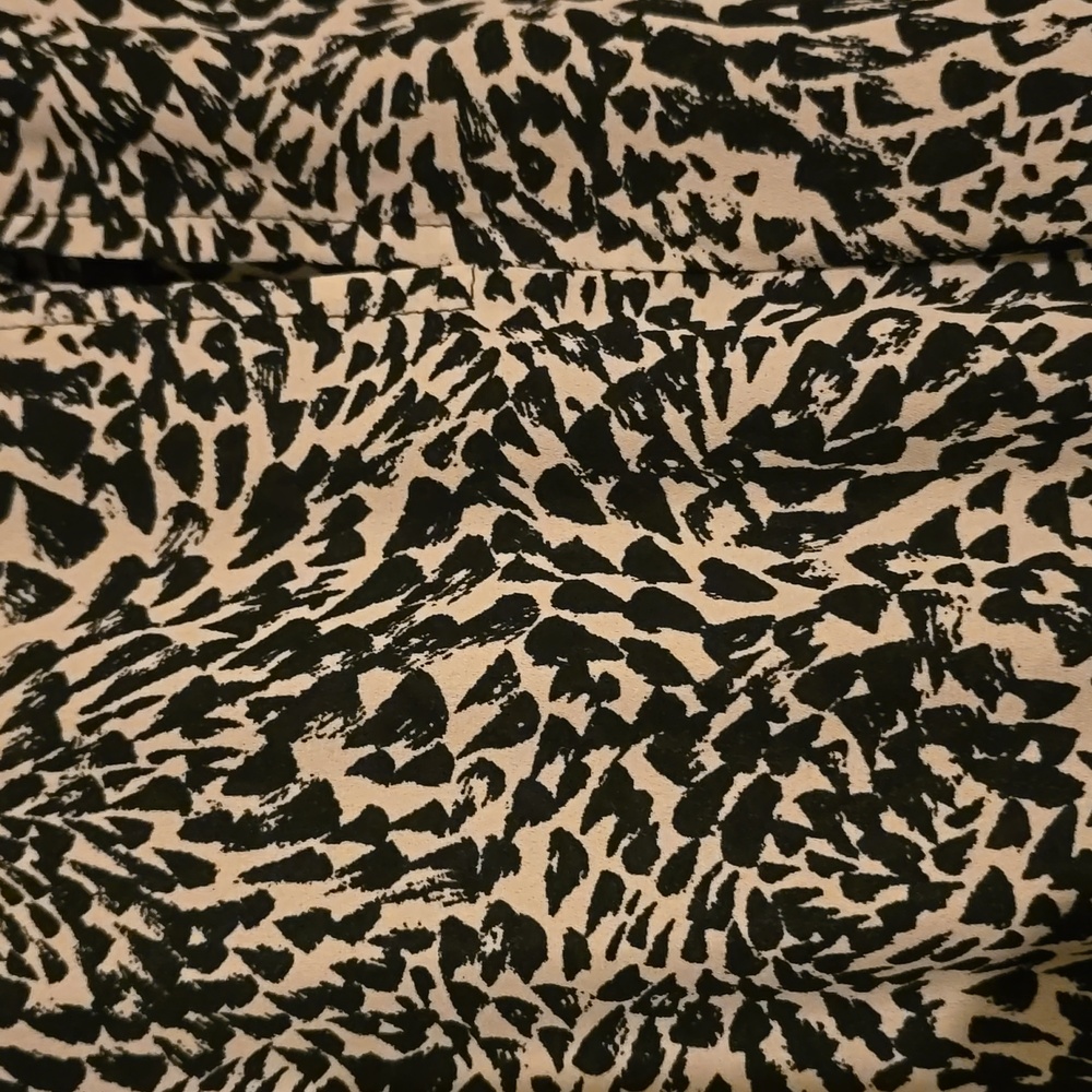 Nanette Lepore Sleeveless Ruffle Tiered  Mini Dress. Black Cream 654-1 Print - Picture 10 of 12